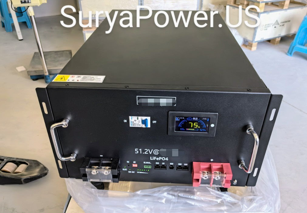 SP Server Rack LiFePO4 Lithium Battery 48V 51.2V 280AH 14KWH Off-grid Solar