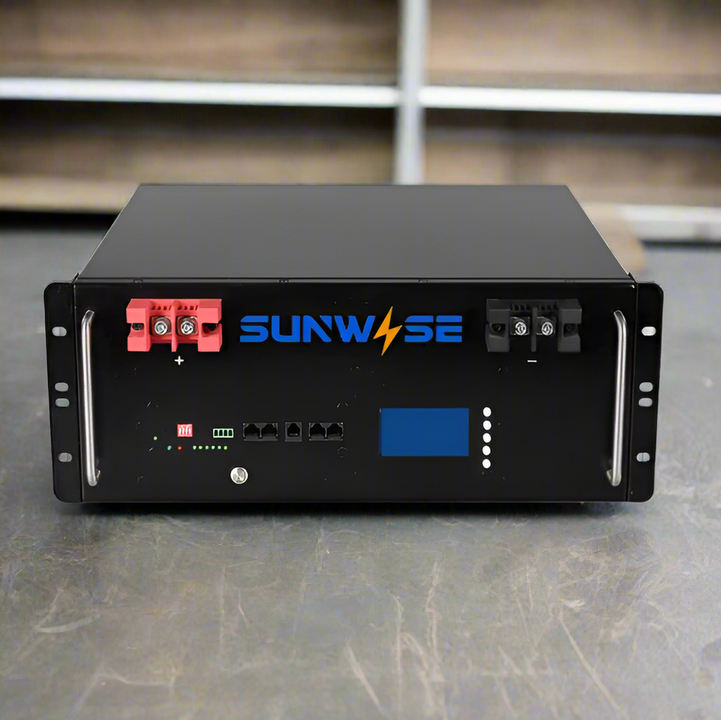 SUNWISE Lithium Battery LiFePO4 Server Rack 48V 51.2V 200AH 10KWH 300AH 15KWH Power Energy