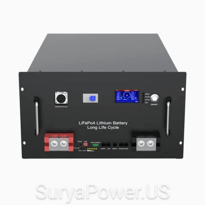 SP Server Rack LiFePO4 Battery 48V 51.2V 200Ah 10KWH Solar Power Backup Off-grid