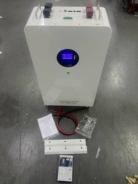 SMSENERGY Lithium Battery Vertical LiFePO4 48V 51.2V 300AH 15KWH Energy Storage Solar